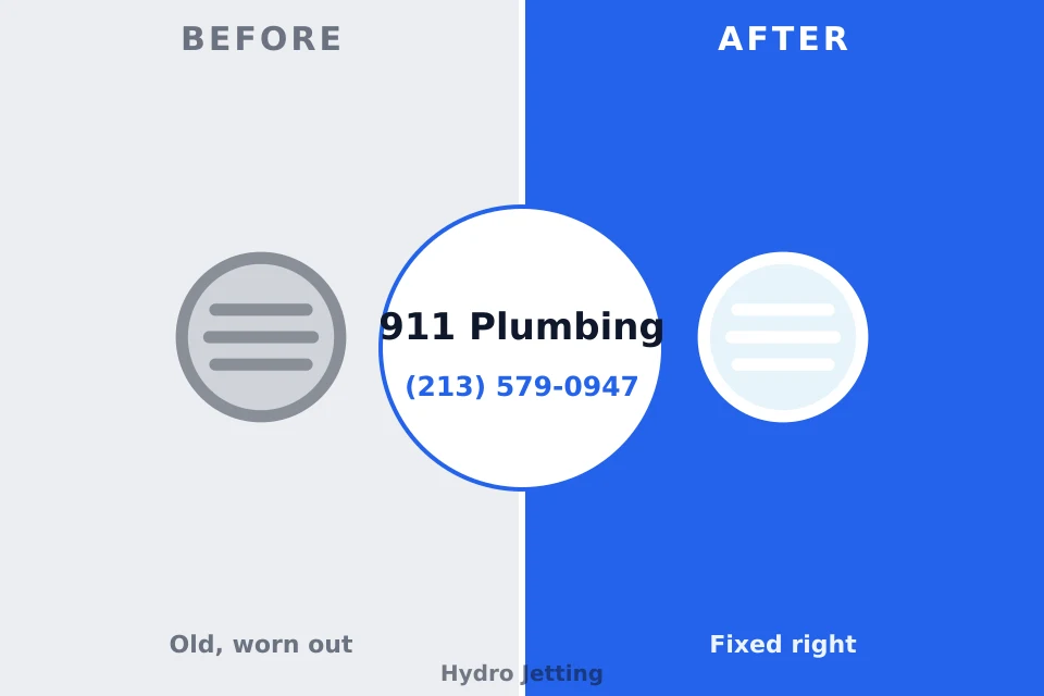 Before and after: plumbing repair Englishtown, NJ